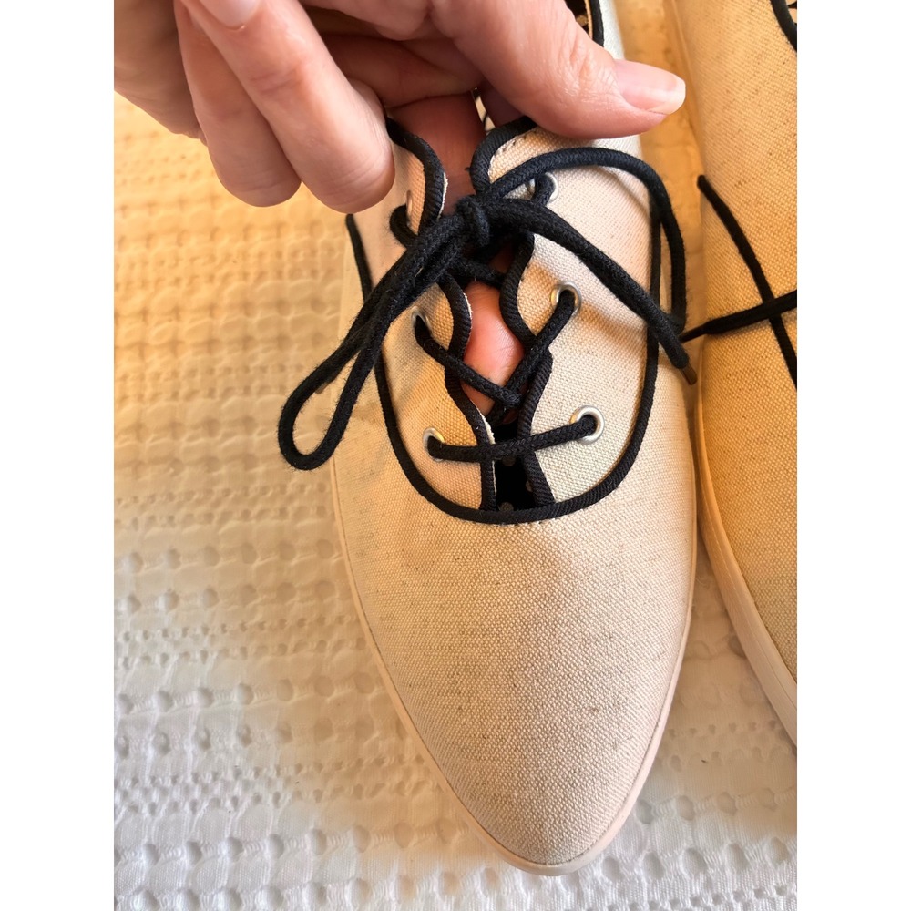 Keds Sneakers Champion Point Low Wave Canvas Lace-Up Tan  Pointed Casual Flat 9M - Picture 8 of 12